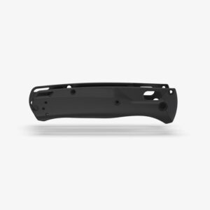 flytanium crossfade titanium knife handle scales compatible with benchmade bugout 535 edc knife (titanium black)