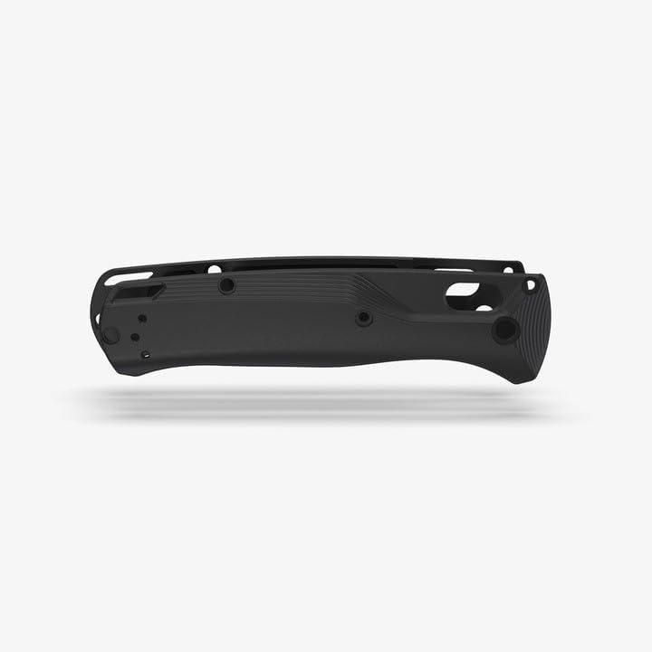 Flytanium Crossfade Titanium Knife Handle Scales Compatible with Benchmade Bugout 535 EDC Knife (Titanium Black)