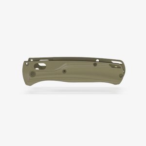 flytanium crossfade g-10 knife handle scales compatible with benchmade bugout 535 edc knife (od green)