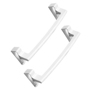 wooneky 2pcs hanger bathroom towel rack racks bath towel holder cabinet wall towel rack door bathroom towel holder detachable towel rack no kitchen hand bathroom towel organizer abs white