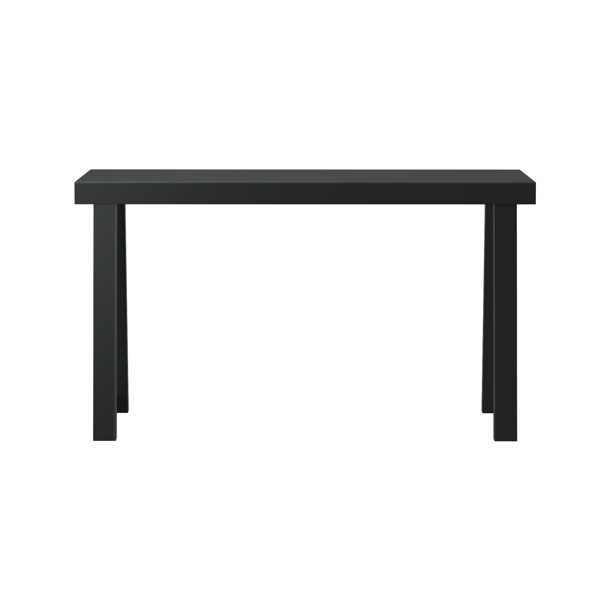 Plank+Beam Solid Wood Console Table, 56 Inch, Sofa Table, Narrow Entryway Table for Hallway, Behind The Couch, Living Room, Foyer, Easy Assembly, Black