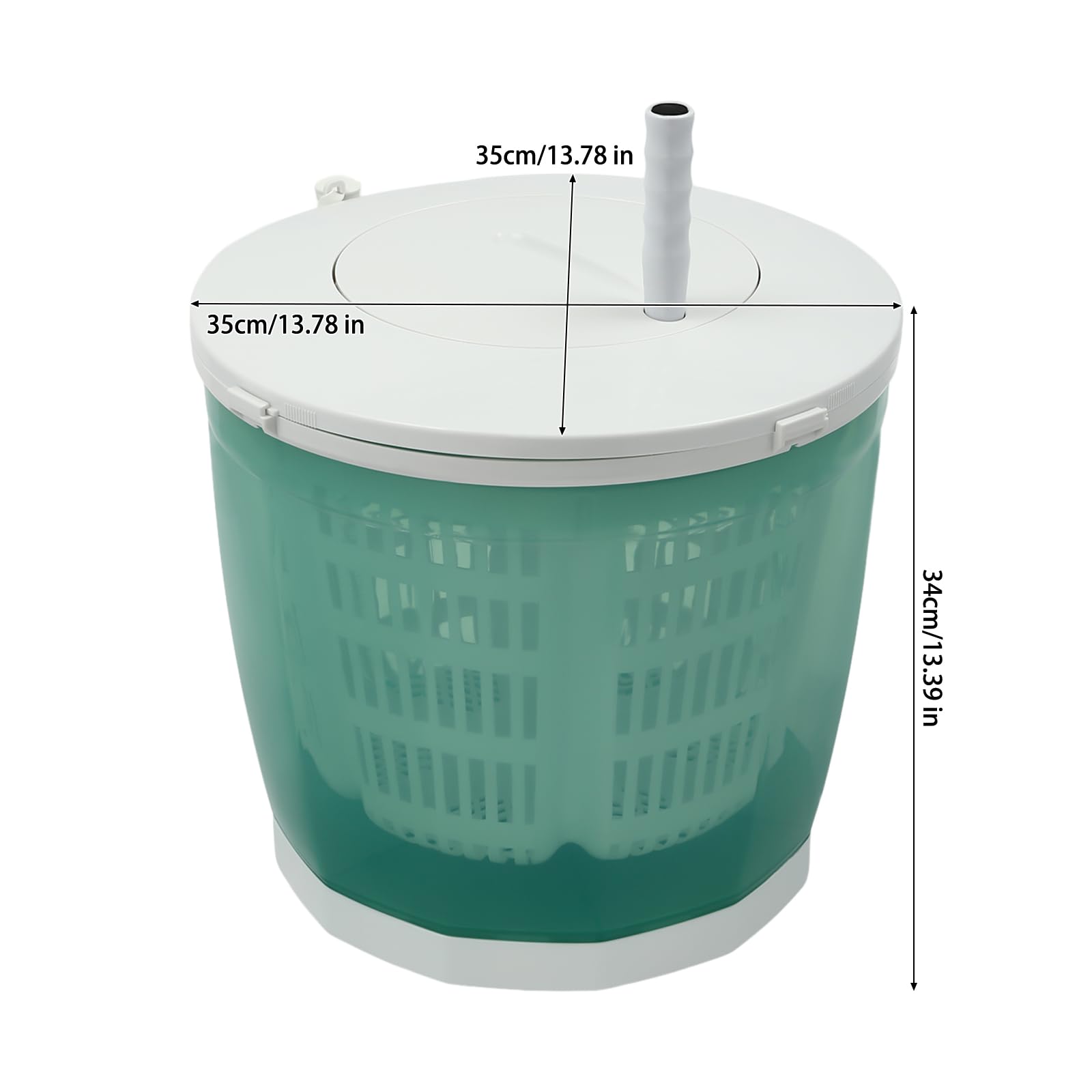 Manual Washing Machine Portable Mini Washer Spin Dryer Portable Mini Washing Machine Green for Indoor Outdoor