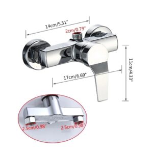 1 pc Bathtub Hot and Cold Mixing Water Faucet Sink Spray Double Shower Head Deck Mounted Basin Mixer Taps Home Improvement