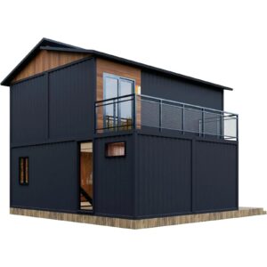 Barn Homes Double Story Flat Pack House with Bathroom and Kitchen, Foldable Tiny Home, 20ft & 40ft, Mobile House0FT