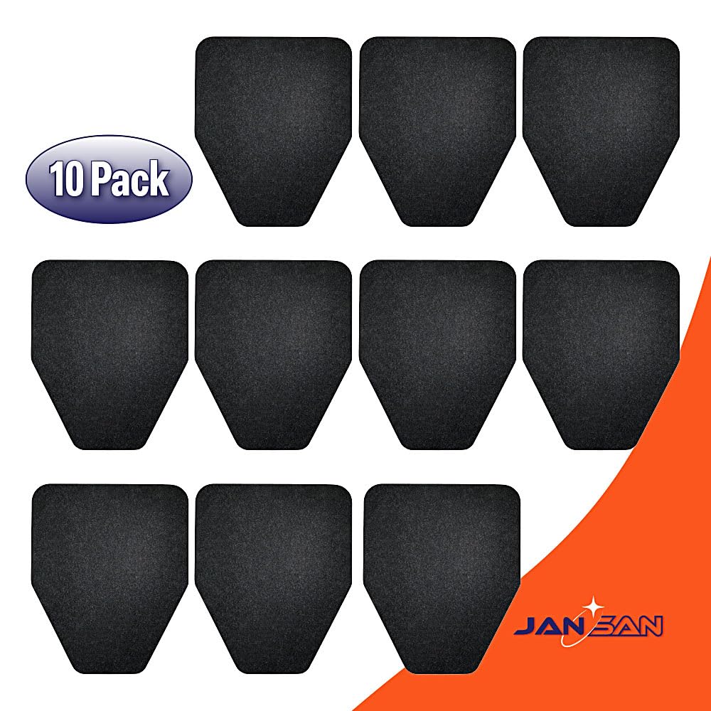 JanSan Urinal Mat -(10 Pack) Stick n' Go Adhesive, Waterproof, High Absorbency - Ensures Clean and Fresh Restrooms for Up to 30 Days (10)