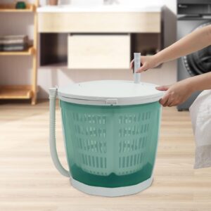 Manual Washing Machine Portable Mini Washer Spin Dryer Portable Mini Washing Machine Green for Indoor Outdoor