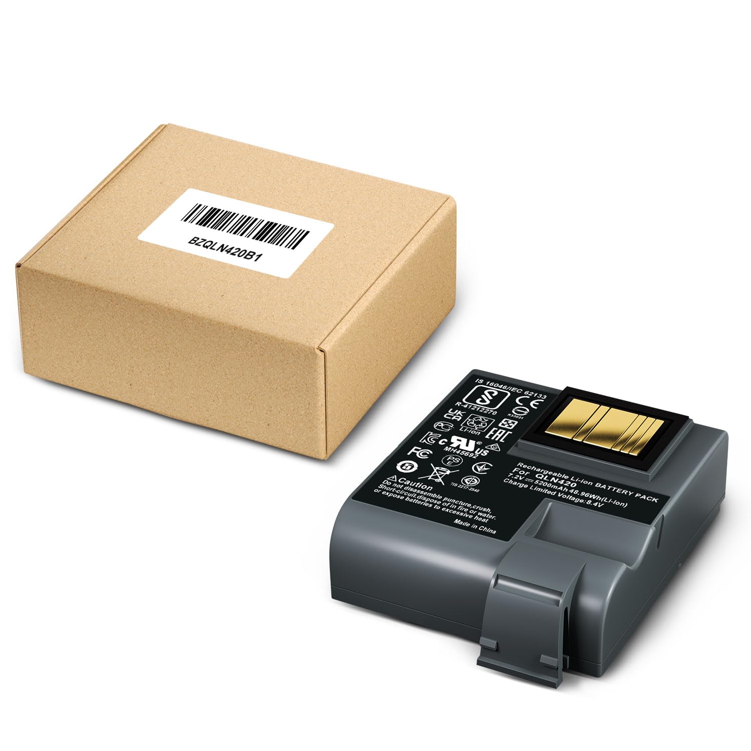 Replacement Battery for Zebra QLn420 ZQ630 Thermal Barcode Label Printer P1050667-016 / BTRY-MPP-68MA1-01