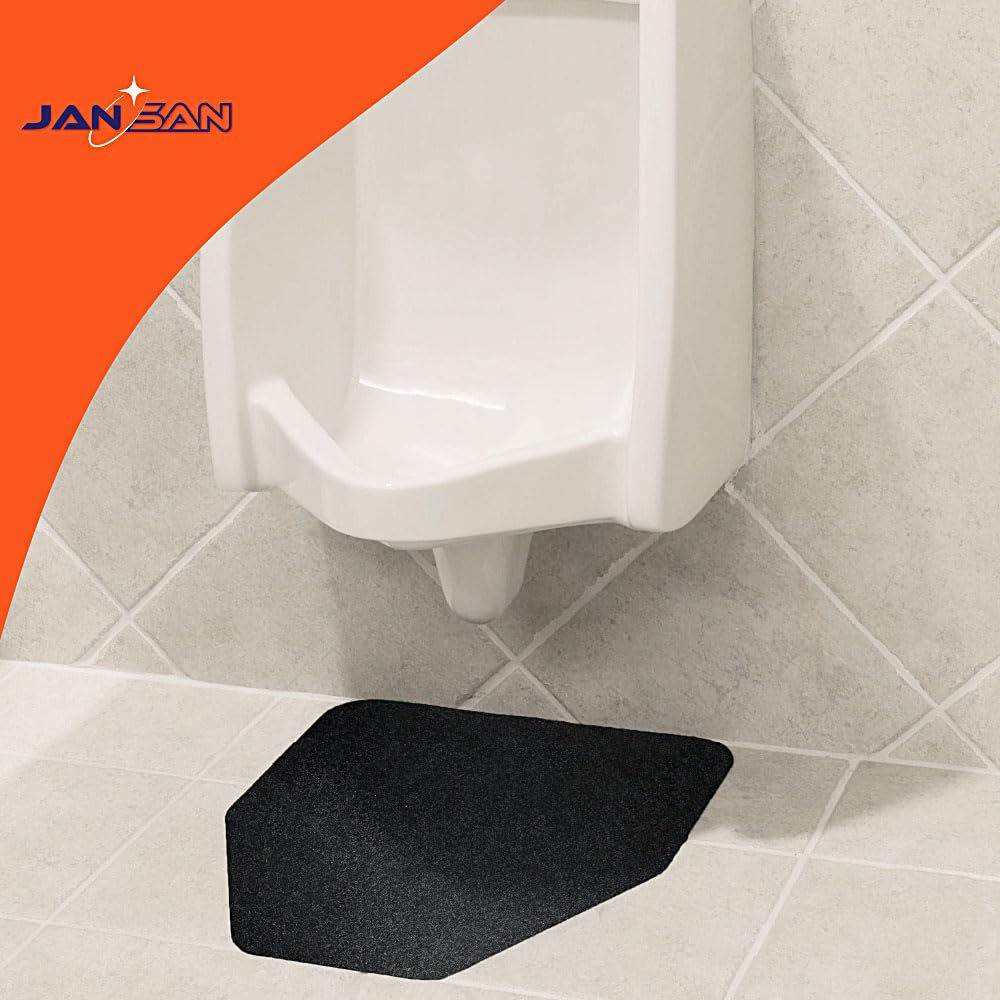 JanSan Urinal Mat -(10 Pack) Stick n' Go Adhesive, Waterproof, High Absorbency - Ensures Clean and Fresh Restrooms for Up to 30 Days (10)