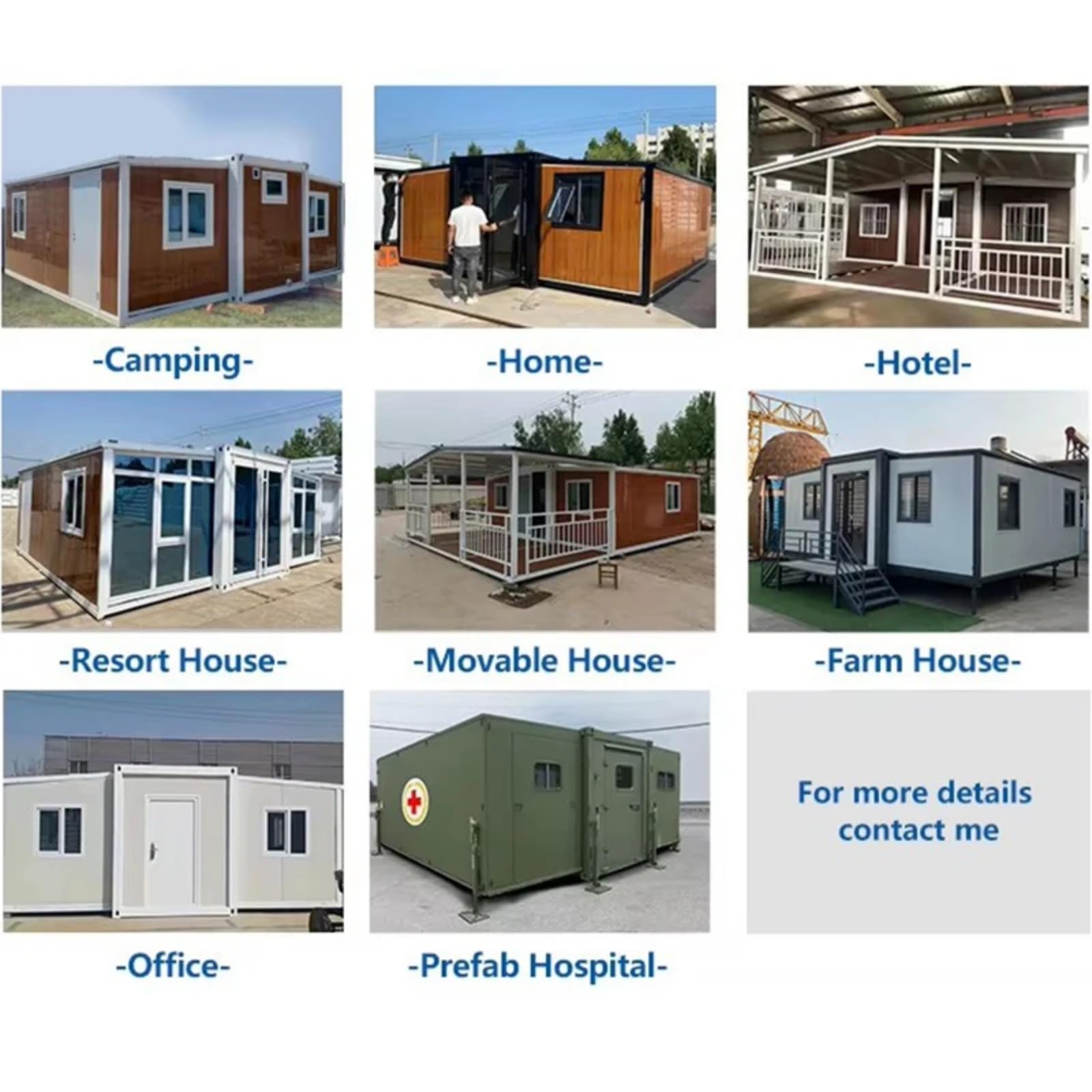 Folding Box House Prefab 2 Bedroom 3 Bedroom Modular Folding Office Prefabricate Houses Container Home