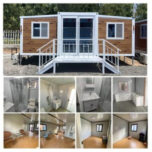 Folding Box House Welded Steel Frame Container House Folding Container House 2 Bedroom Office/House Container Van