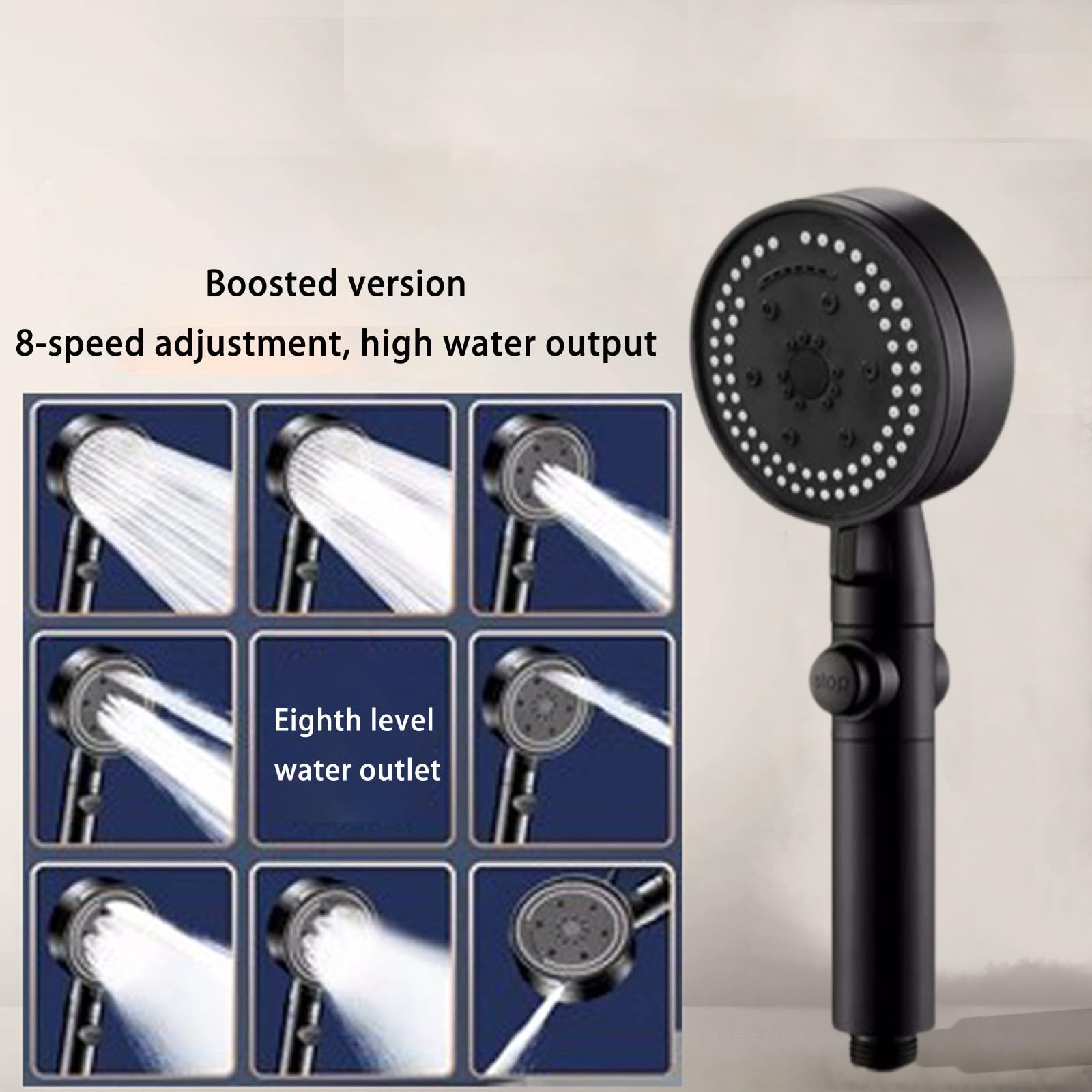 High Pressure 8-Mode Handheld Shower Head, Easy to Install, Multifunctional Shower, Easy to Install, Handheld Showerhead, High Pressure Shower Head for Home, Gym Lightning Deals of Today