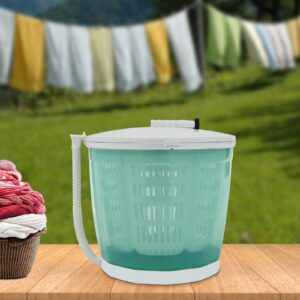 Manual Washing Machine Portable Mini Washer Spin Dryer Portable Mini Washing Machine Green for Indoor Outdoor