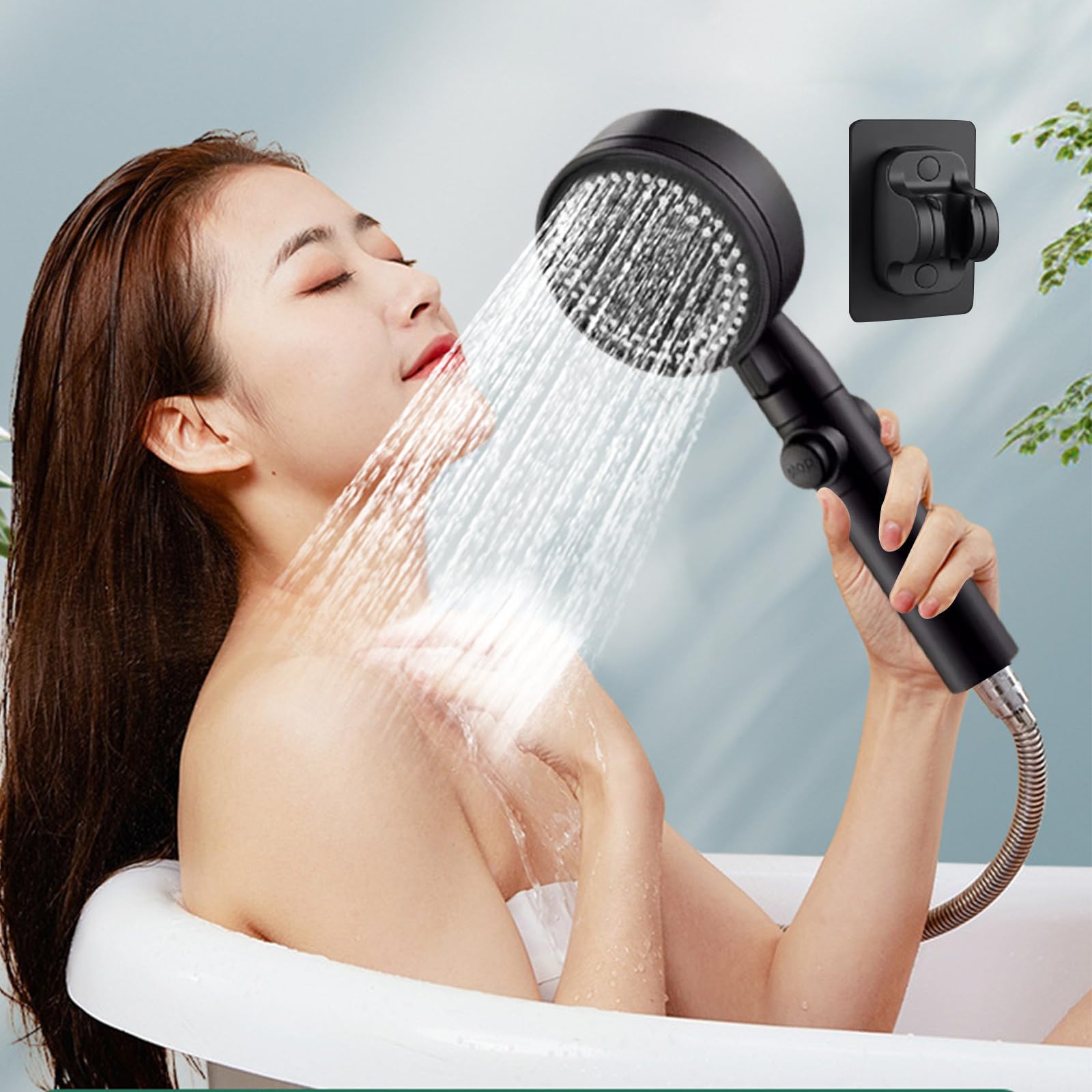 High Pressure 8-Mode Handheld Shower Head, Easy to Install, Multifunctional Shower, Easy to Install, Handheld Showerhead, High Pressure Shower Head for Home, Gym Lightning Deals of Today