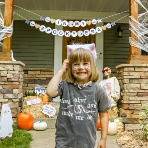 Big Dot of Happiness in My Spooky Era Banner, Ghost Concert Tour Halloween Party Decorations, Large Friendship Bracelet Banners, 28 Pieces