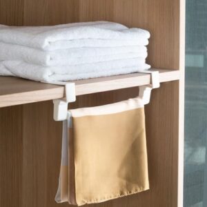 Kitchen Storage Rack Non Perforated Storage Racks Cabinet Door Hook for Dishcloth Bathroom Rack for Hanging Towel Bath Towel Bars Today Deals Prime