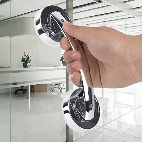 HAOHIZE Shower Grab Bar, Suction Balance Assist Bathroom Shower Handle Suction Cup Handle Bathroom Kitchen Glass Door Anti Slip Handrail Safety Hand Grip