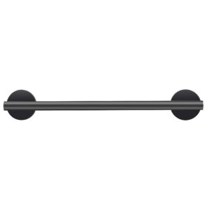 Adjustable 14.6~25 Inch Powerful Magnetic Towel Bar for Oven, Scalable Towel Hanger for Refrigerator, Dishwasher and Laundry Machine, 304 Stainless Steel Matte Black (Magnet Dia:55mm)