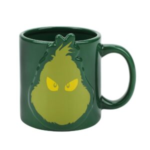 the grinch "i'm a grinch before coffee" 16 oz. ceramic mug