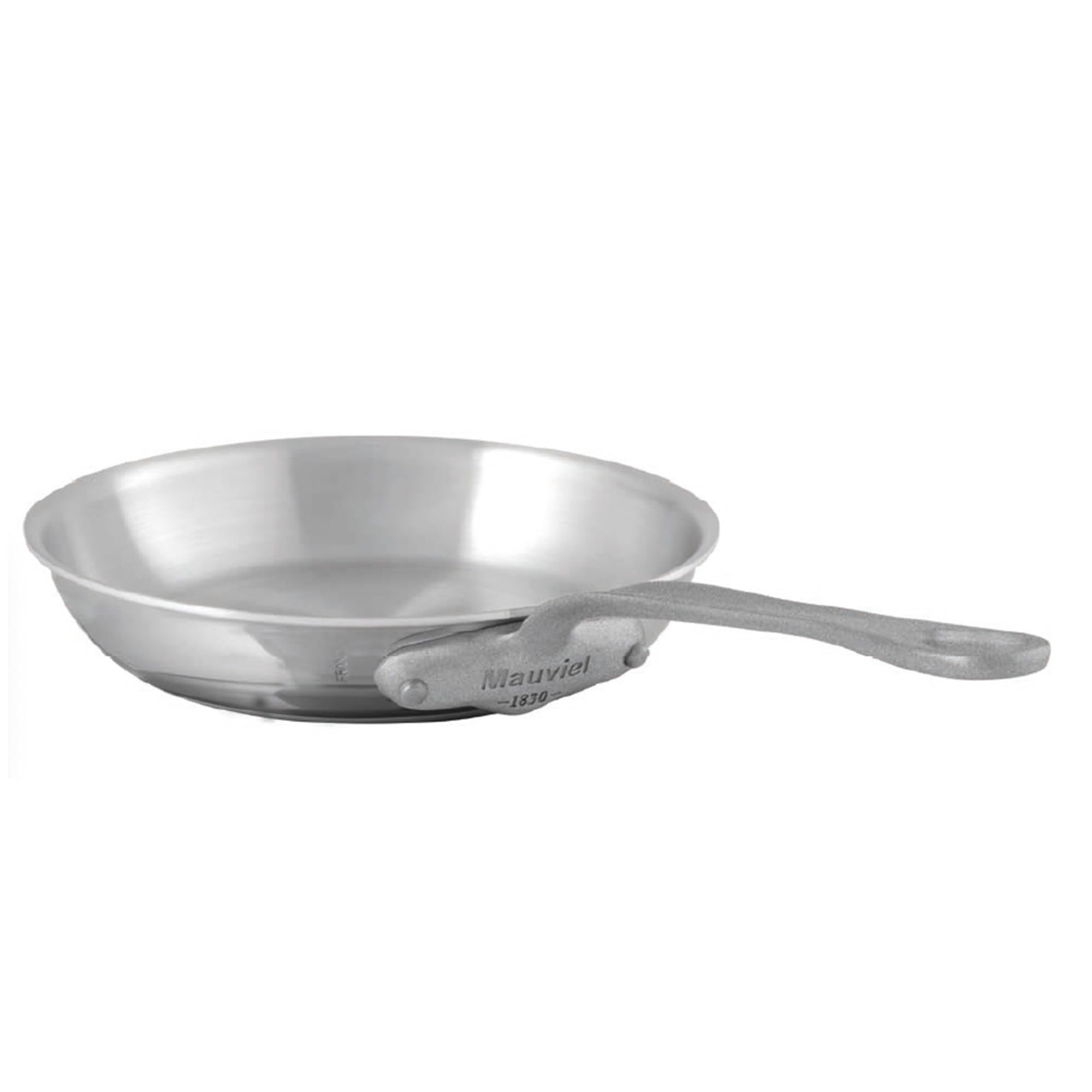 Mauviel M'Cook SB 5-Ply Stainless Steel Frying Pan With Brushed Cast Stainless Steel Handle,10.2-in, Made In France