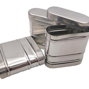 Chunauti Stainless Steel Chunauti/Surti/Khaini Chunauti Dibbi | Box | Stainless Steel Chunauti |B0CLVHDF9K