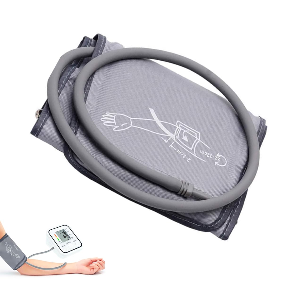 Blood Pressure Cuff Upper Arm Blood Pressure Cuff Home Use Sphygmomanometer Cuff 22-32cm, arm sphygmomanometer