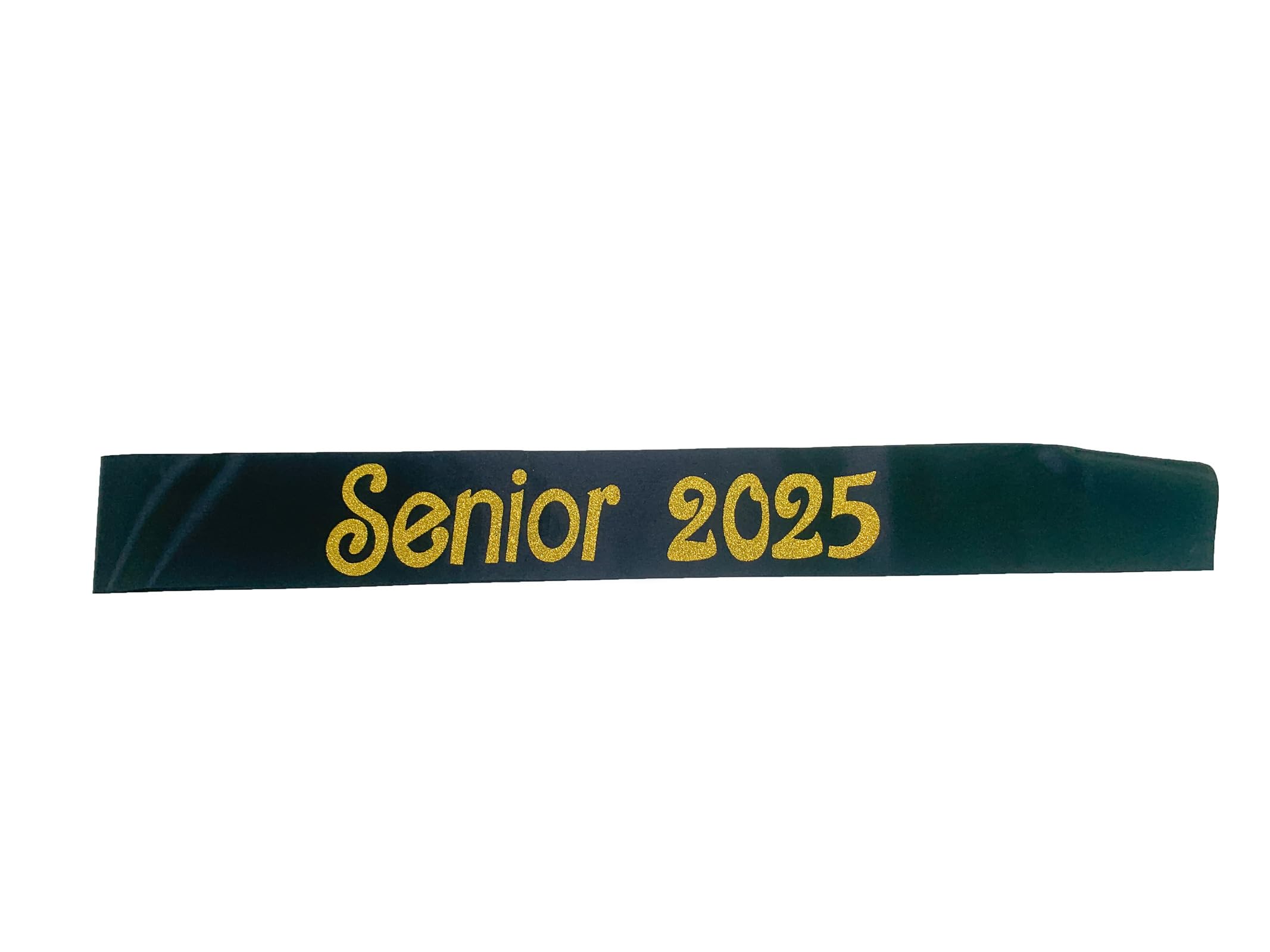 Conggluuo Senior 2025 Sash, 2025 Senior Sash Black Sash with Gold Glitter Finally Graduated Cheerleader Graduation Sash for Graduation Party Supplies 2 Pack Senior Sashes Black Gold 2pcs