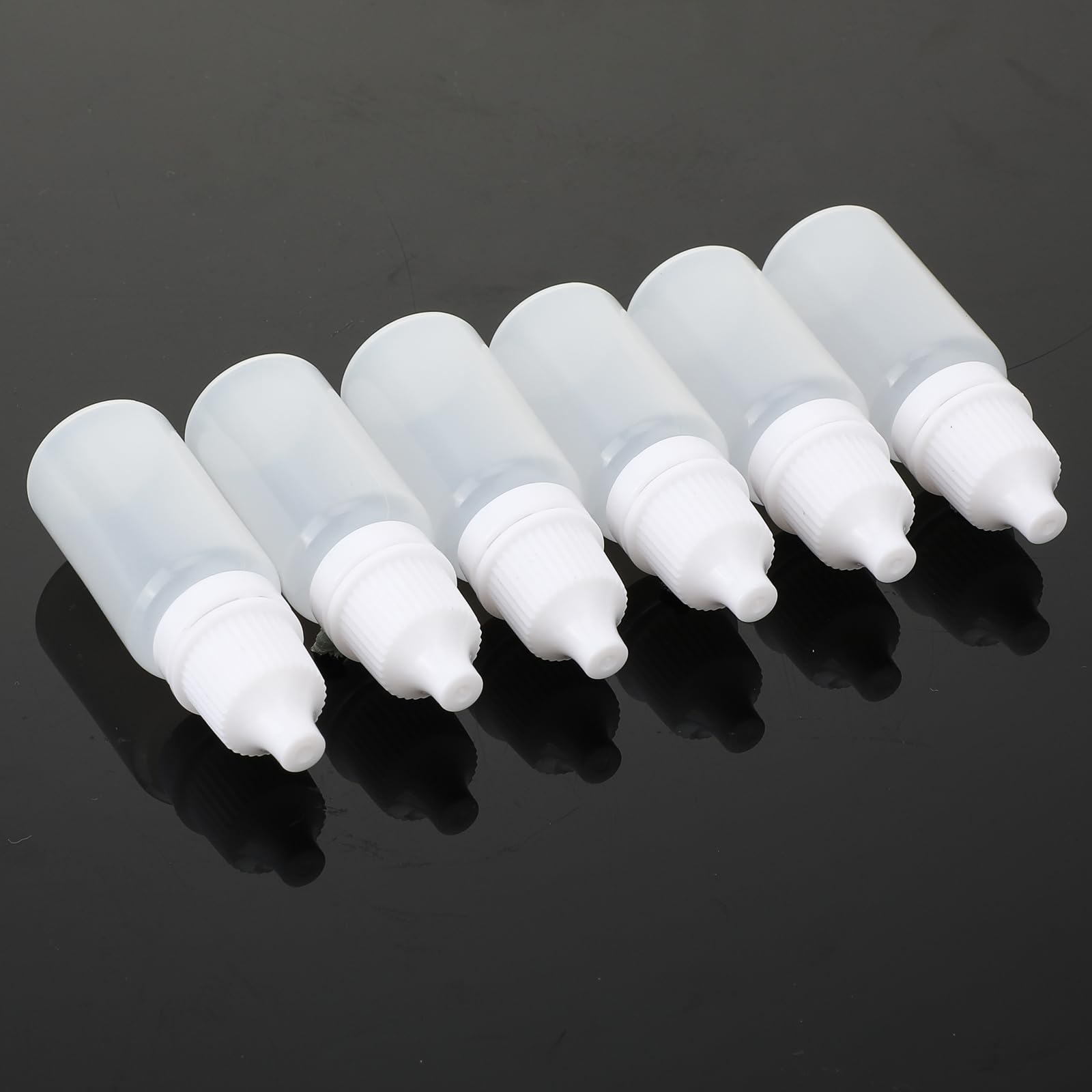 salbsever 15 Pcs 10 ML Plastic Dropper Bottle Plastic Squeezable Dropper Bottles Portable White Dropper Bottles Liquid Plastic Bottles Refillable Containers with Screw Cap