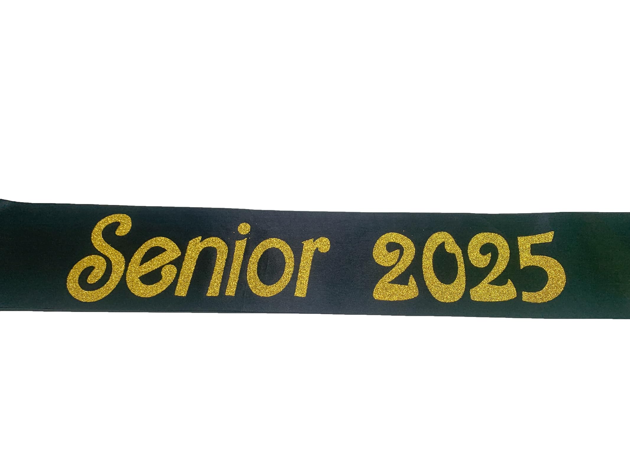 Conggluuo Senior 2025 Sash, 2025 Senior Sash Black Sash with Gold Glitter Finally Graduated Cheerleader Graduation Sash for Graduation Party Supplies 2 Pack Senior Sashes Black Gold 2pcs