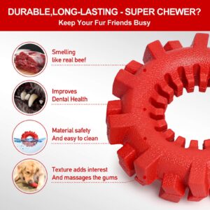 QWKNY Dog Chew Toy for Aggressive Chewers – Interactive and Tough Dog Toy for Puppies and Small Dogs, Durable Tire Dog Toy Perfect for Dental Health and Stress Relief