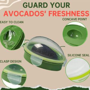 OKAY ORANGE Avocado Saver Holder Avocado Keeper Storage Container Food Storage Container Fruit Storage Containers - Keep Your Avocados Fresh for Days (Green)