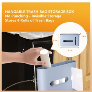 Pull Out Trash Can Under Cabinet with Garbage Bag Holder，Heavy Duty Under Sink Garbage Can Pull Out Kit-Up to 125 lb，Fit for 7–13 Gallon Cans ，Chrome (Trash Can Not Included)