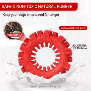 QWKNY Dog Chew Toy for Aggressive Chewers – Interactive and Tough Dog Toy for Puppies and Small Dogs, Durable Tire Dog Toy Perfect for Dental Health and Stress Relief