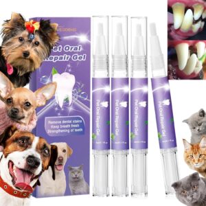 pet oral repair gel, pet oral restoration white gel, pet oral care gel, pet breath freshener for dogs & cats, pet teeth repairing, pet oral restorative gel, 3ml (4)