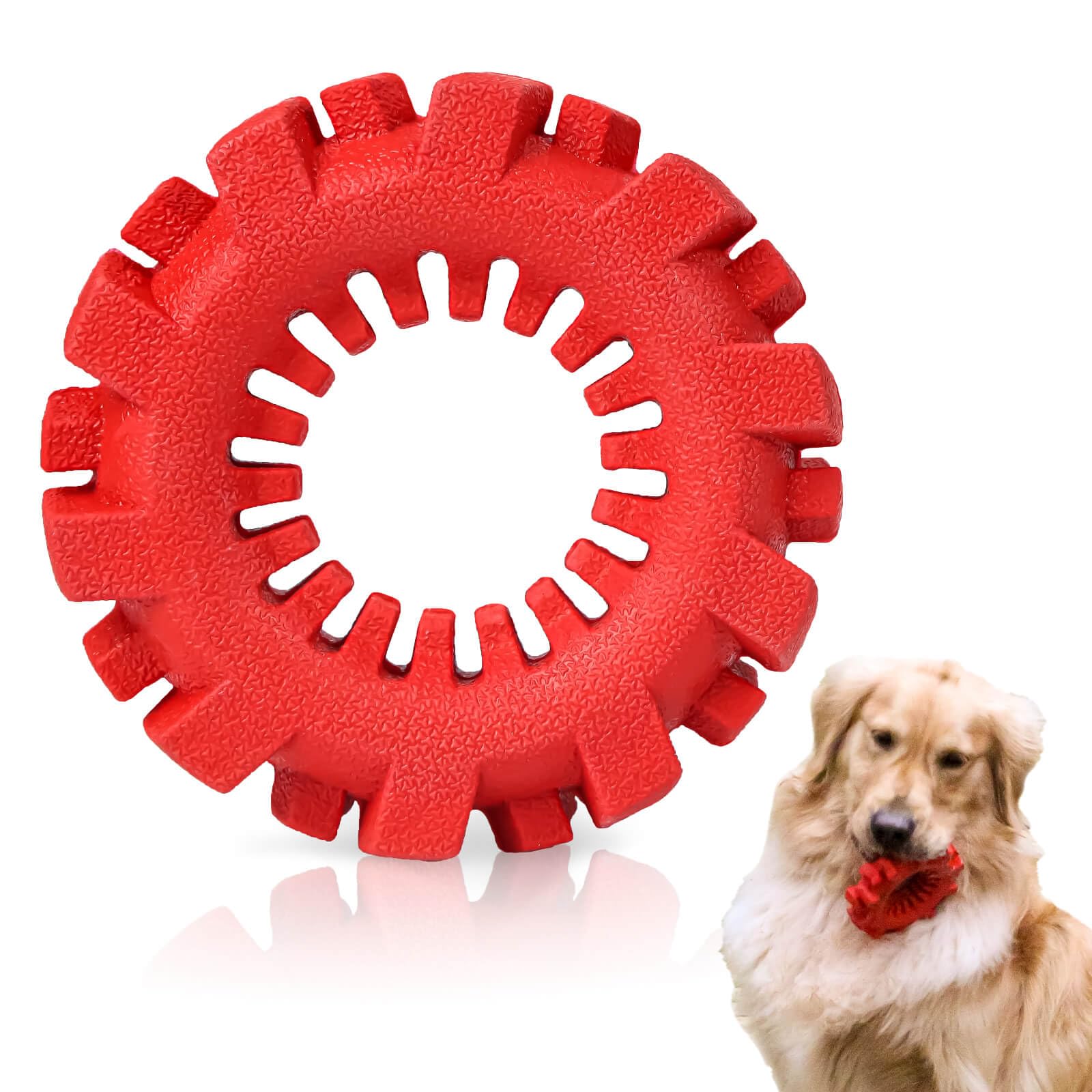 QWKNY Dog Chew Toy for Aggressive Chewers – Interactive and Tough Dog Toy for Puppies and Small Dogs, Durable Tire Dog Toy Perfect for Dental Health and Stress Relief