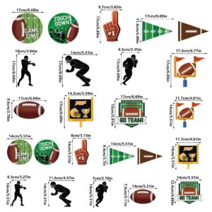 54 PCS Football Party Decorations Football Hanging Swirl for Football Birthday Party Football Game Day Sports Theme Party Supplies