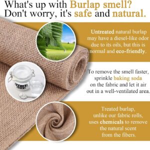 AK TRADING CO. 40" Wide Burlap Fabric 10oz Natural - Heavy Duty 100% Jute Material for Upholstery, Home Décor, Gardening, & Wedding Projects - Eco-Friendly & Biodegradable - 40 Inches x 1 Yard