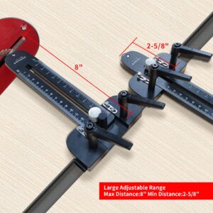 Jikbeed Thin Rip Jig/Thin Rip Jig Table Saw Jig Guide for Making Repetitive Narrow Strip Cuts - Fits 3/8" x 3/4" T-Slot, Compatible with Table Saw, Band Saw, and Router Table