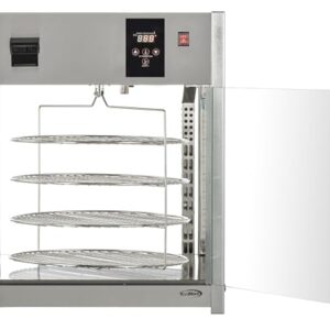 KoolMore 18 in. Commercial Pizza Display Warmer with 4 Rotating Racks in Stainless-Steel (KM-HPD4-18)