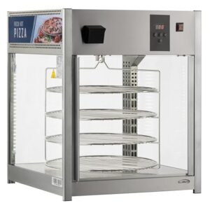 KoolMore 18 in. Commercial Pizza Display Warmer with 4 Rotating Racks in Stainless-Steel (KM-HPD4-18)