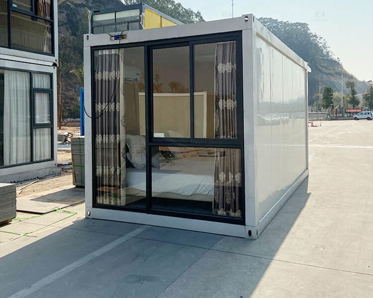 Custom 20x20ft Container Glass House Lawn Bedrooms Garden Bathroom Lounge Patio Storage Living Bnb Loft Yard Office Studio Window Freelance Renting Vacation Fishing Home