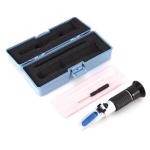 Zetiling Antifreeze Refractometer, Tester for Car Battery and Engine Coolant with Carry Case, Professional Design for, Propylene Glycol, Cleaning Fluids and Battery Fluids,