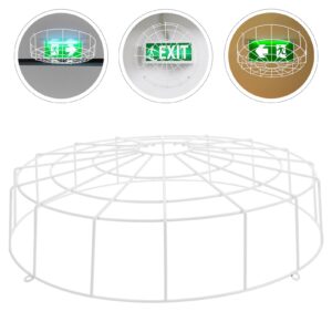 Angoily Wire Guard for Exit Sign Emergency Light Protection Covers Exit Sign Damage Cage Wall Mounted Emergency Signal Metal Wire Guard 14.15 Inch