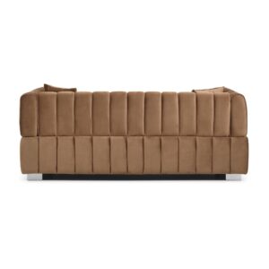 Woodpecker's Inc Luna Luxurious Velvet Sofa (Brown)