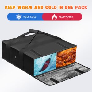 Boczif Pizza Bags for Delivery, Insulated Pizza Bags for Delivery Carry Hot, Pizza Pack for Food Delivery, Reusable Bag, Pizza Warmer Bags for Personal Use, 20x20x6