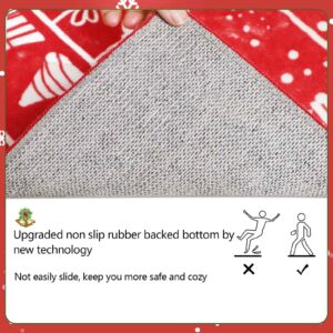 famibay Christmas Area Rug, 8x10 Area Rugs Washable Christmas Rugs for Living Room Large Room Rugs for Under Table, Winter Christmas Carpet Area Rugs for Living Room Bedroom