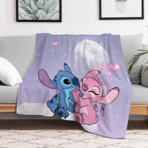 Kids Anime Throw Blanket - Colorful Koala Fleece Blanket, 50 x 40 inches Soft Plush Fleece Bed Blanket for Boys Girls, Cozy Lightweight All Seasons for Travel Bed and Couch