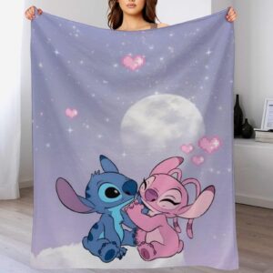 Kids Anime Throw Blanket - Colorful Koala Fleece Blanket, 50 x 40 inches Soft Plush Fleece Bed Blanket for Boys Girls, Cozy Lightweight All Seasons for Travel Bed and Couch