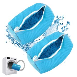 2pcs shoe laundry bags for washing machine, shoe washing bag, laundry shoe bag for washer and dryer, sneaker washing machine bag, shoe washing machine bag, laundry shoe bag, shoe cleaning bag