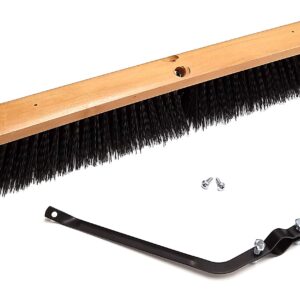 American Select Tubing 24” Rough-Surface Push Broom Head with Broom Brace (Case of 12)