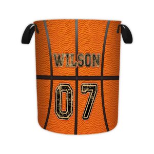 personalized basketball laundry hampers custom laundry basket customized dirty clothes hamper with name/number nursery hamper for boys kids baby clothes hamper